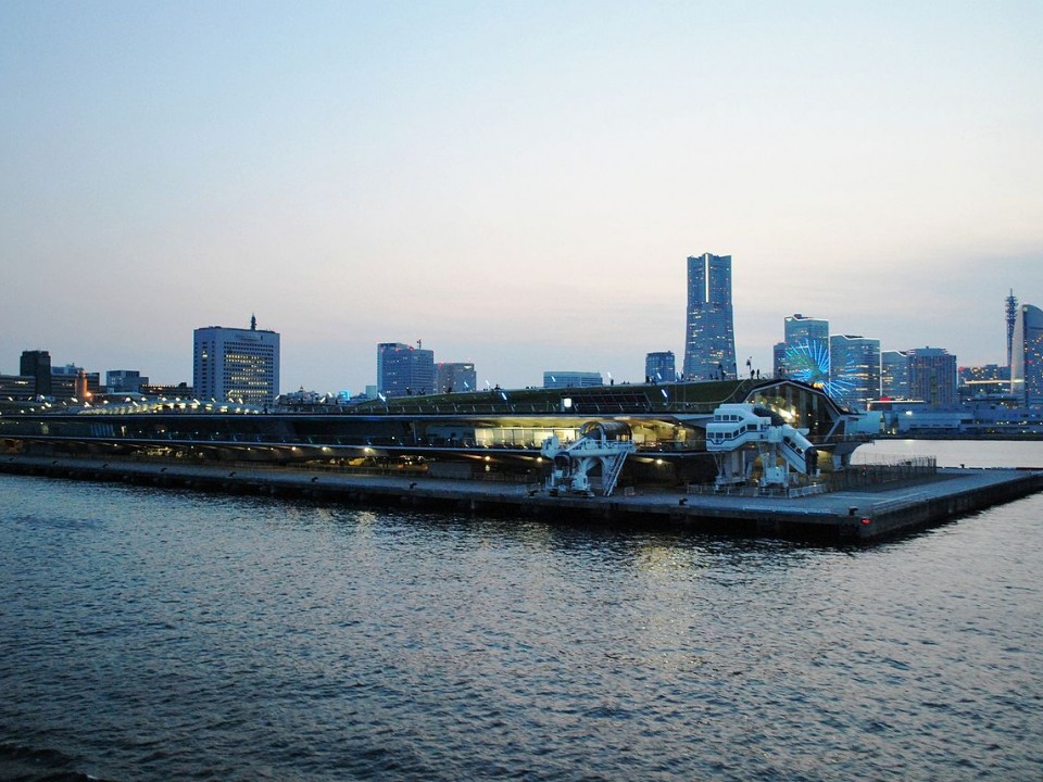 Osanbashi Pier from the sea