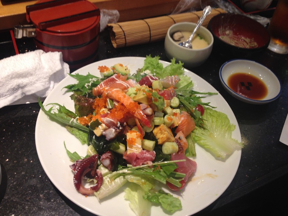 Seafood Salad with "Chawanmushi"
