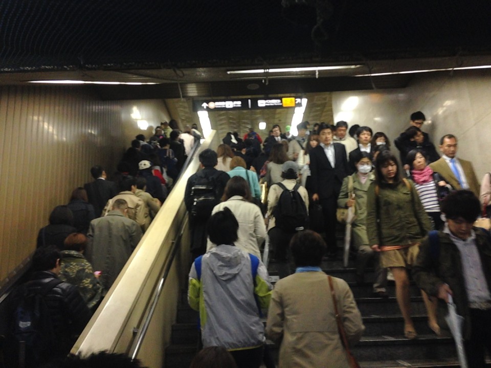 Shibuya Station crowds