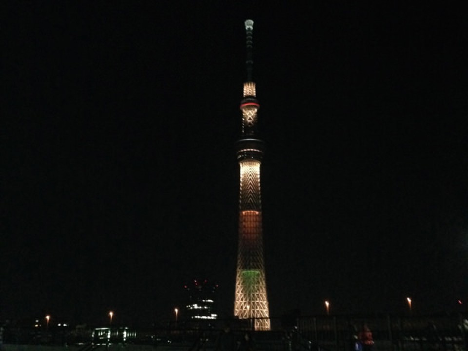 at Sumida river, New Year 2014