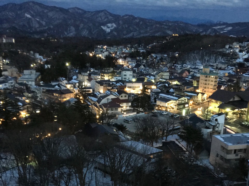 Kusatsu by night