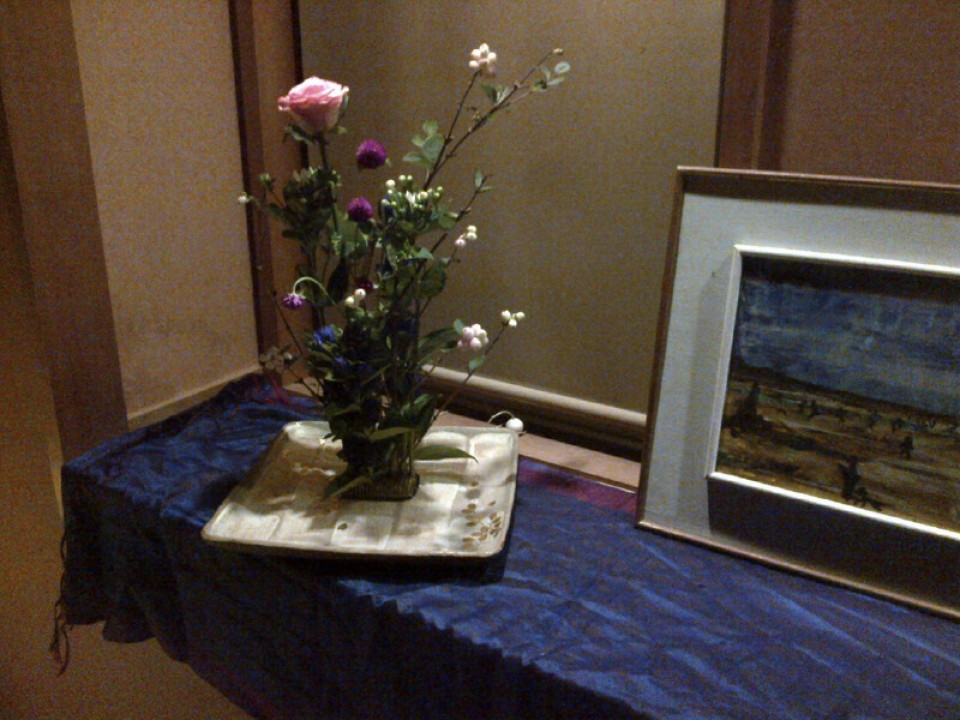 This is my attempt at the wonderful Japanese art of Ikebana. Go ahead..be not so serious!