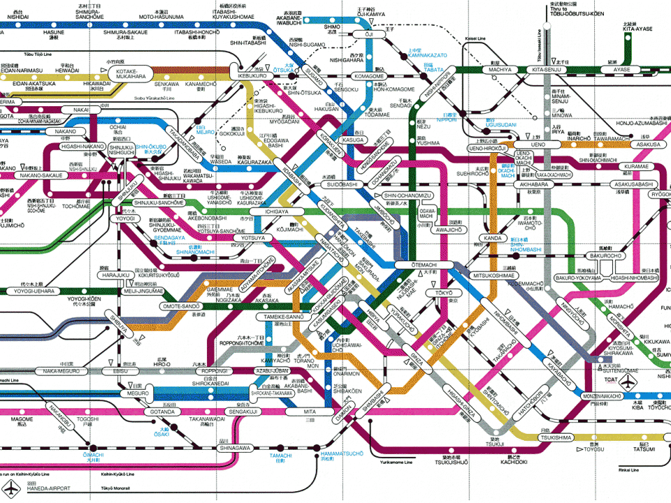 Tokyo Train Map: Don't be Intimidated!