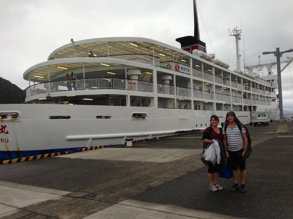 My family about to board the "Camelia-Maru"